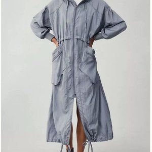 Daily Practice by Anthropologie Lightweight Drawstring Jacket Trench Coat